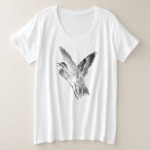 PIGEON PLUS SIZE CUSTOMIZABLE T-Shirt WITH INITIAL