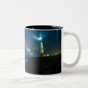 Pigeon Point Light Station, Ca Two-Tone Coffee Mug