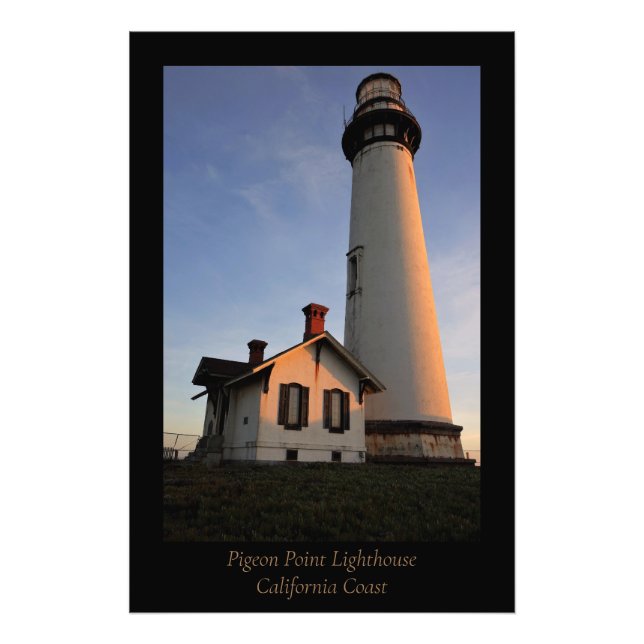 Pigeon Point Lighthouse California Coast Photo Print (Front)