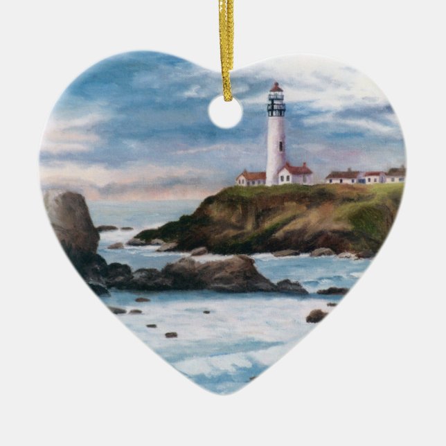 Pigeon Point Lighthouse Ornament (Front)