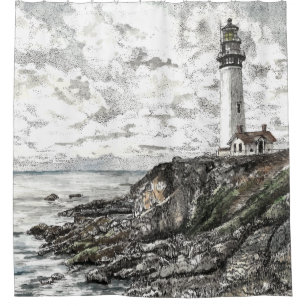 Pigeon Point Lighthouse Shower Curtain
