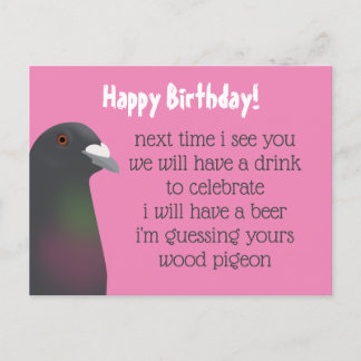Pigeon Postcard