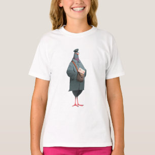 Pigeon Postman Character Illustration T-Shirt