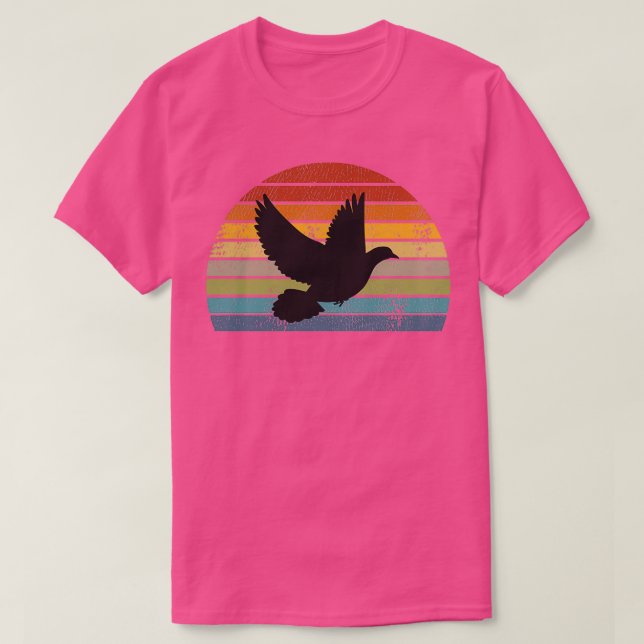 Pigeon Retro 3 T-Shirt (Design Front)
