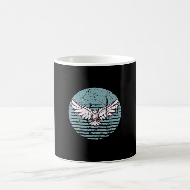 Pigeon Retro Coffee Mug (Center)
