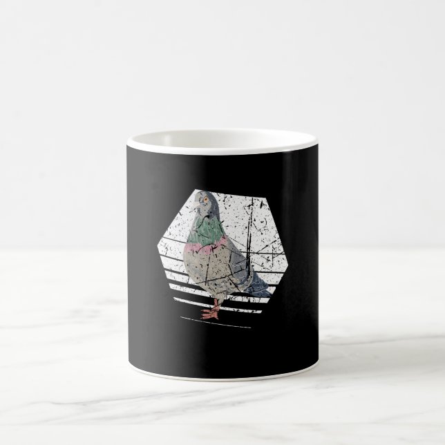 Pigeon Retro Coffee Mug (Center)