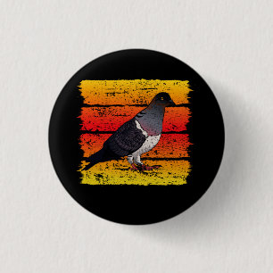 Pigeon Retro Vintage 3 Cm Round Badge