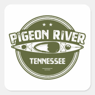 Pigeon River, Tennessee Square Sticker