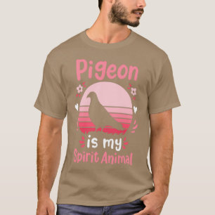 Pigeon Spirit Animal Bird Lover Retro 1 T-Shirt