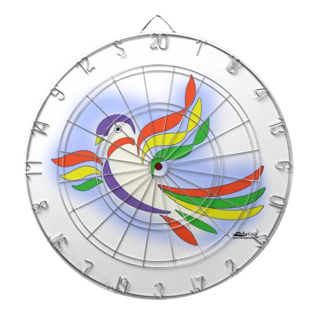 Pigeon Stylised Bird Dartboard (Front)