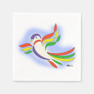 Pigeon Stylised Bird Napkin