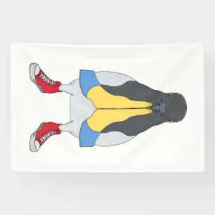 Pigeon with Shoes Banner