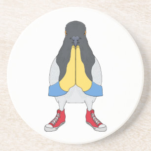 Pigeon with Shoes Coaster