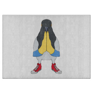 Pigeon with Shoes Cutting Board