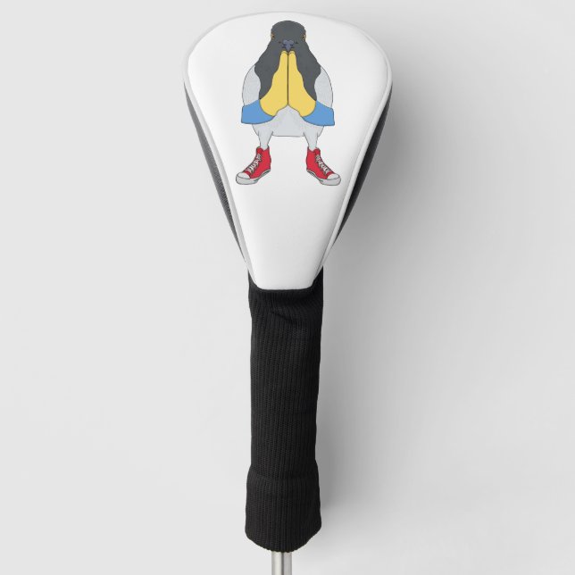 Pigeon with Shoes Golf Head Cover (Front)