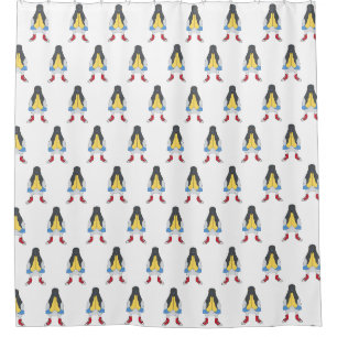 Pigeon with Shoes Shower Curtain