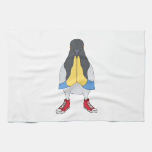 Pigeon with Shoes Tea Towel