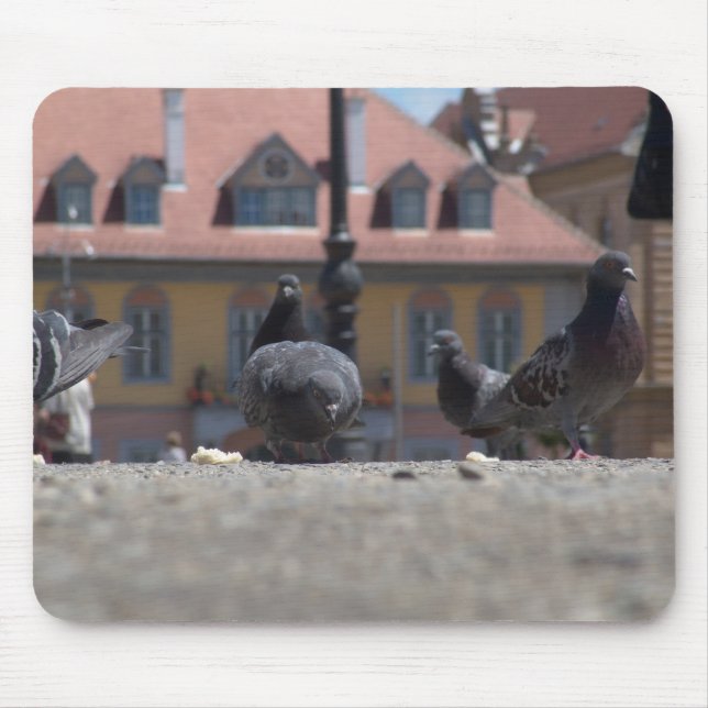 Pigeons in the City Mouse Pad (Front)