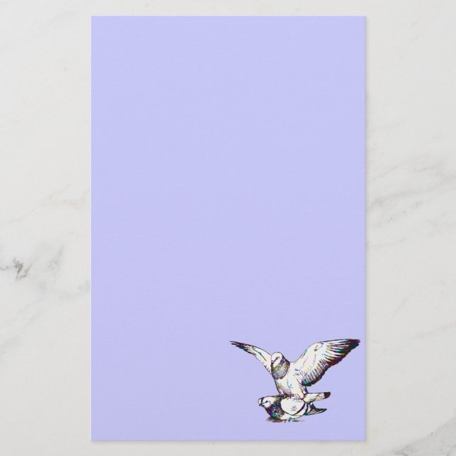Pigeons Mating Stationery (Front)