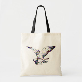 Pigeons Mating Tote Bag