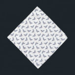Pigeons Pet Bandanna<br><div class="desc">This design features a cute grey pigeon pattern.</div>