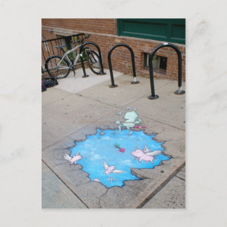 pigfishing with beets postcard