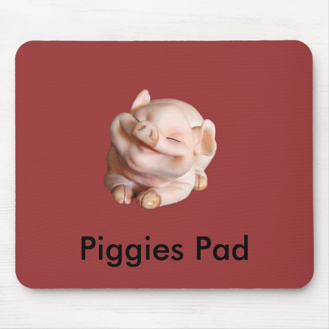 Piggies Pad Funny Designer Mousepad (Front)