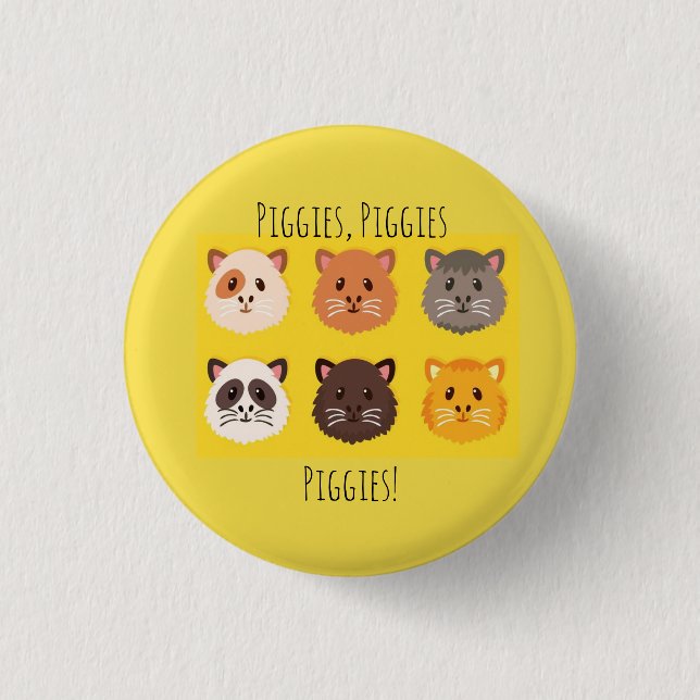 Piggies, Piggies, Piggies! 3 Cm Round Badge (Front)