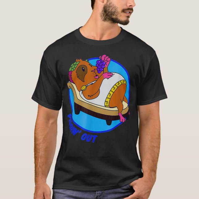 Piggin out guinea pig  T-Shirt (Front)