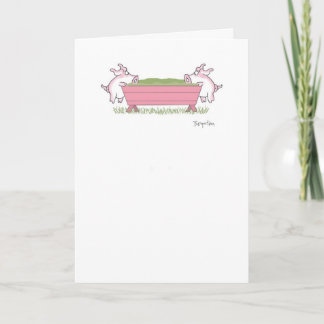 PIGGING OUT CARD