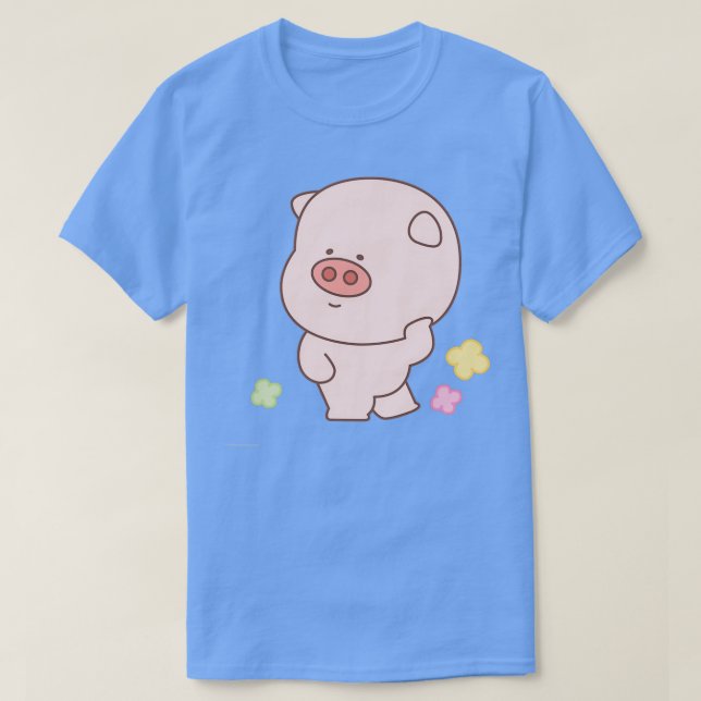 Piggly Wiggly the Chubby Pig  (6) T-Shirt (Design Front)