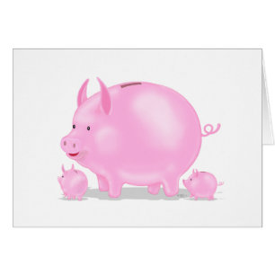 Piggy Bank With Piglets
