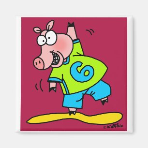 Piggy Dancing Magnet