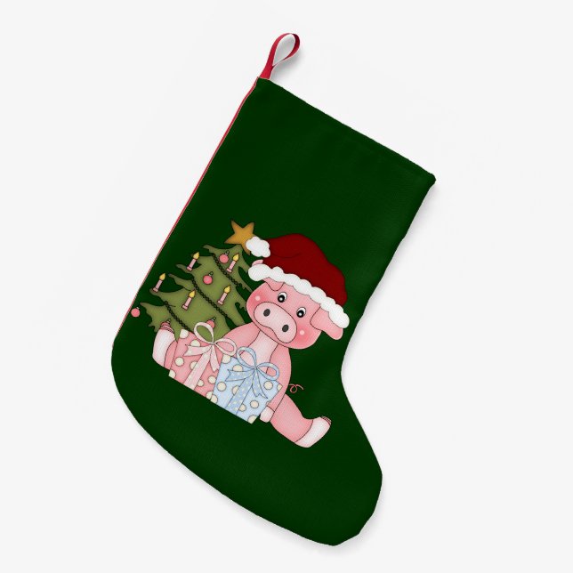 Piggy Gifts Christmas Stocking (Front (Hanging))