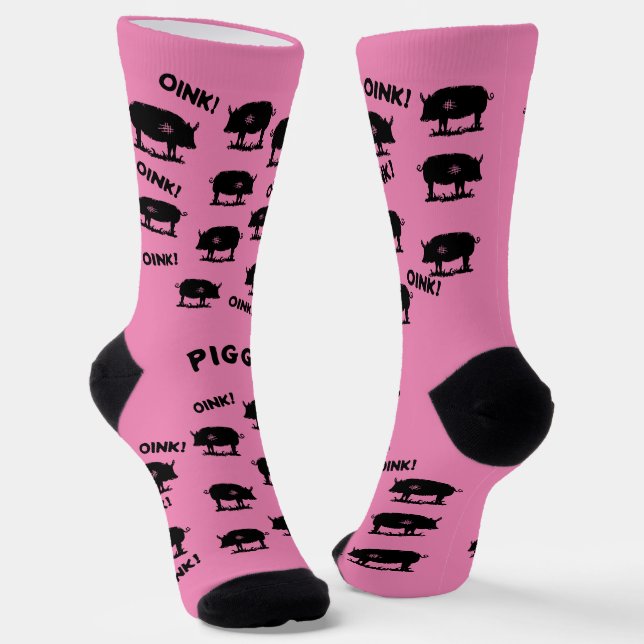 Piggy Oink Socks (Angled)