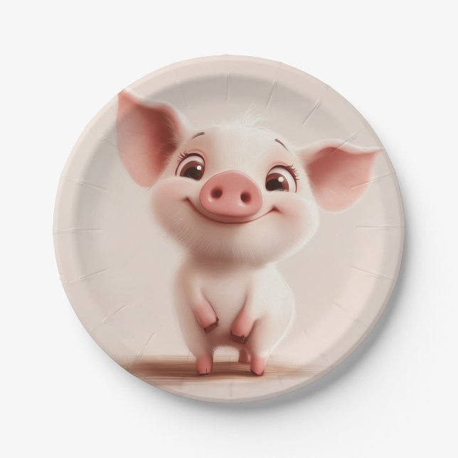 Piggy Paper Plate (Front)