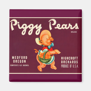 Piggy Pears Magnet