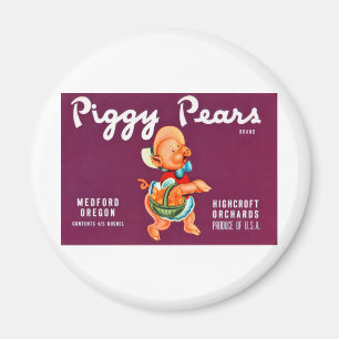 Piggy Pears Magnet