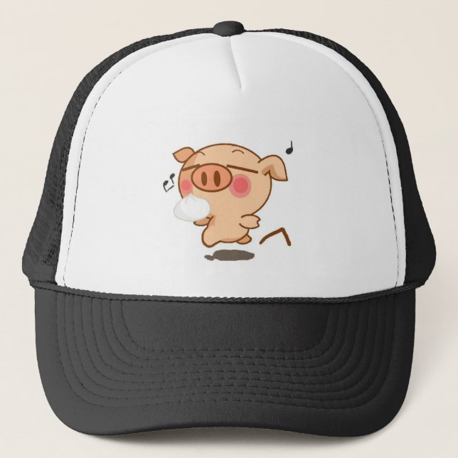 Piggy Pirouettes Trucker Hat (Front)