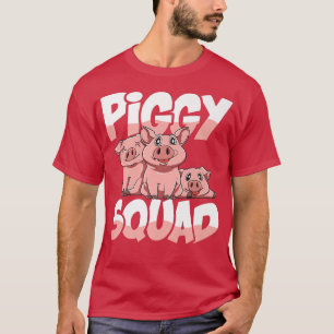 Piggy Squad for a Pig lover and farmer Premium T-Shirt