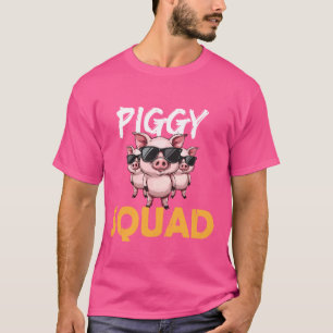 Piggy Squad Pig Lover Funny Birthday Farmer Boys G T-Shirt