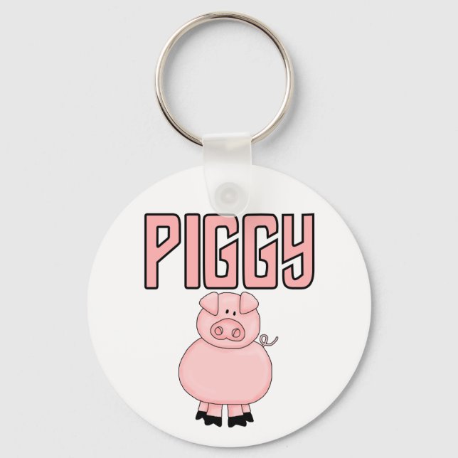 Piggy T-shirts and Gifts Key Ring (Front)