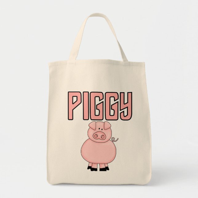 Piggy T-shirts and Gifts Tote Bag (Front)
