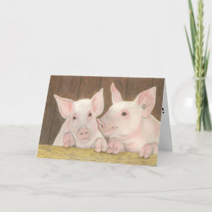 Piglets Anniversary Card