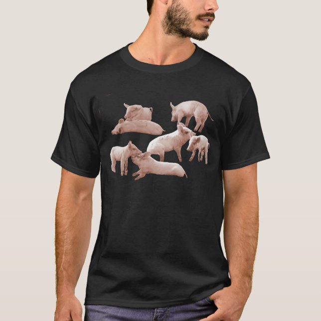 piglets,pig, T-Shirt (Front)