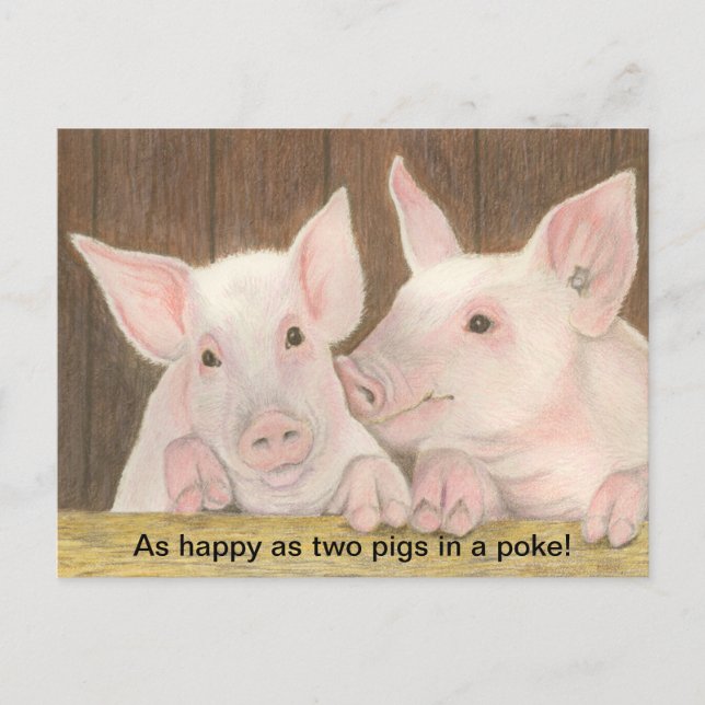 Piglets Postcard (Front)