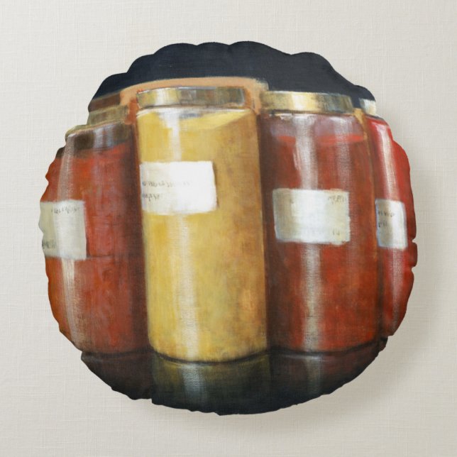 Pigment Jars Round Cushion (Front)