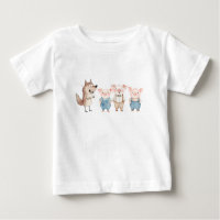 Pigs and Bad Wolf cartoon