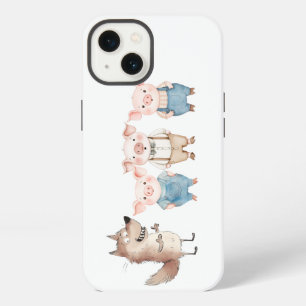 Pigs and Bad Wolf cartoon iPhone 13 Case