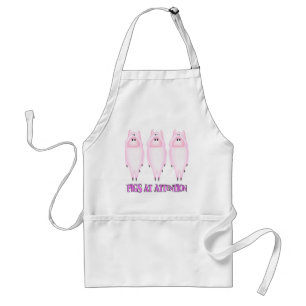 Pigs at Attention Standard Apron